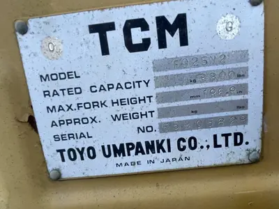 Used 1989 TCM FG25N2 Misc Forklifts Virginia US | Proxy Equipment #1385287