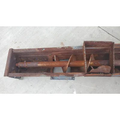 Used 9" dia. Center Feed Carbon Steel Screw Auger Conveyor Feeder