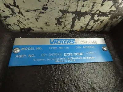 Vickers EPM2-WB-20 Hydraulic Valve off Yale NR040ADNS24TE091 Electric Forklift