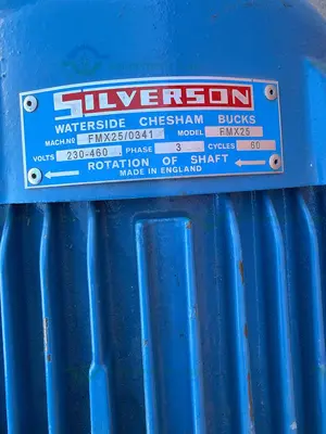 Used SILVERSON FMX25 HIGH SHEAR POWDER TO LIQUID MIXER 7.5 HP MOTOR W/ POWDER HOPPER High Shear Mixers California US | Equipment Lab #1693691