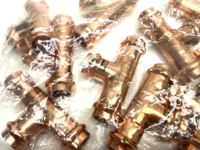 New | in-Stock Viega ProPress Tee, P x P x P - Model 2918 Copper Press Connection 10-P Valves/Fittings Michigan US | Maverick Industrial Sales #1462903