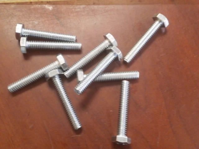 Tap Bolt (200 pcs) 1/4-20X1 1/2"  - Zinc Plated - Coarse Thread - Hex 307A