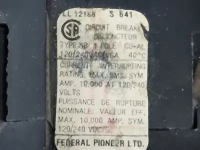30 Amp, 1 Pole, 120/240 volts Circuit Breaker