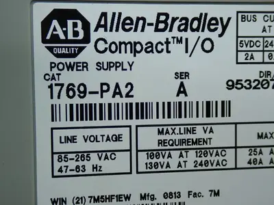 USED ALLEN BRADLEY 1769PA2