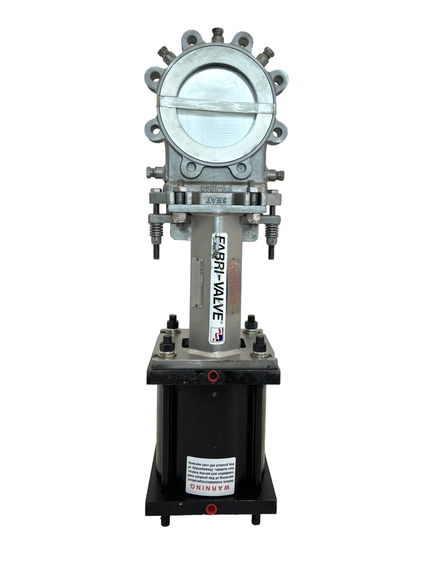 6" Fabri-Valve Stainless Steel Knife Gate Valve Air Operated