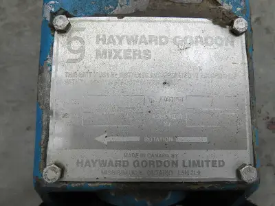 Hayward Gordon Mixer Gearbox Speed Reducer 1-1/4x59" Shaft 56C Motor Frame