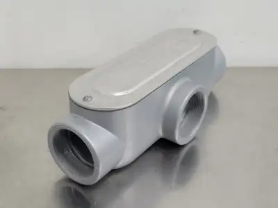 2 in. T-Shaped Conduit Fitting w/ Cover E30640