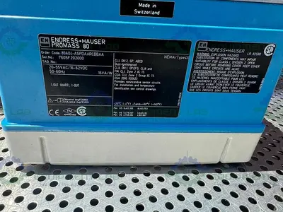 USED ENDRESS + HAUSER PROMASS 80 MASS FLOWMETER W/ PROMASS A 1/2" SANITARY FITTING