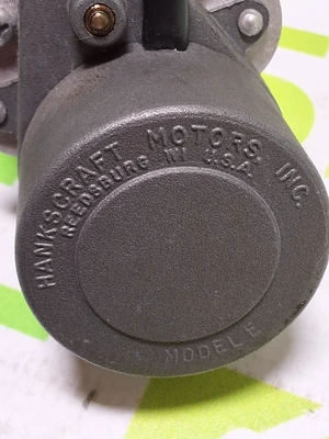 PURGE X OIL-RITE VALVE WITH HANKSCRAFT MOTOR MODEL E