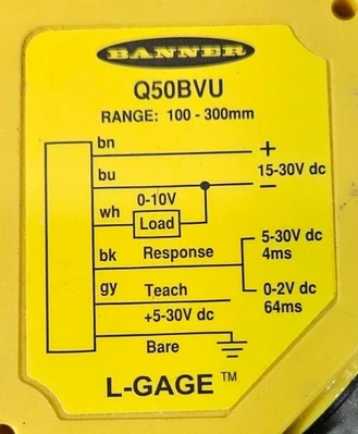 Banner Q50BVU Sensor. Loc5E-20
