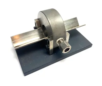 Used MAHR DIMENSIONAIR 2-JET AIR RING GAUGE W/ GUIDE CHUTES & BASE PLATE Air Gages Michigan US | Maverick Industrial Sales #1123060