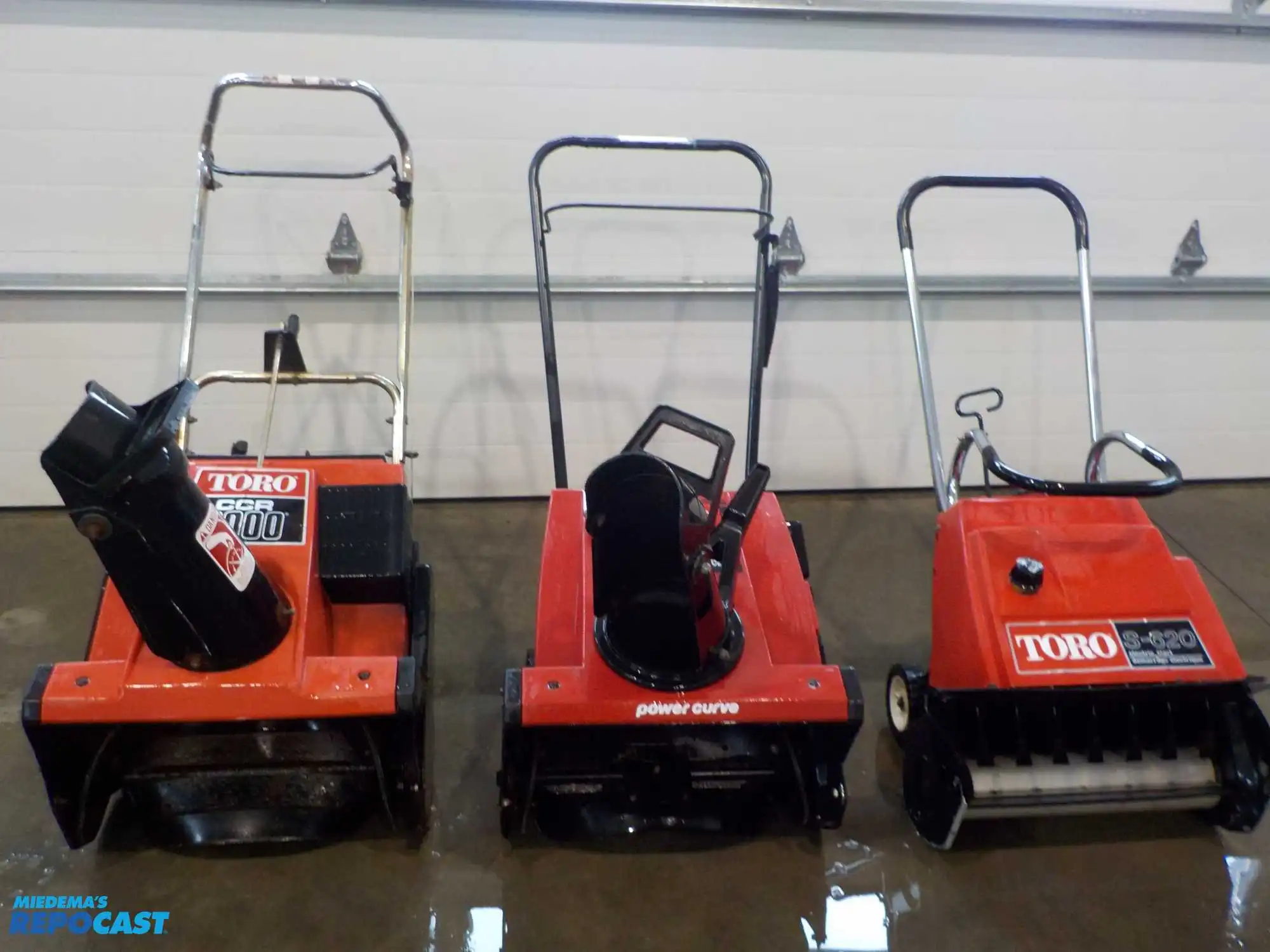 Lot of (3) Toro Snow Blowers Model S-620, CCR1000, CCR2000, All Have Keys, Untested