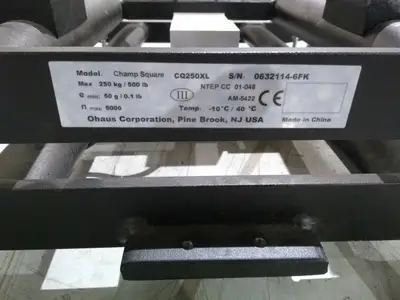 Used Ohaus Champ Square Platform Scale 0.1lb-500lb Platform Scales Michigan US | Maverick Industrial Sales #1489367
