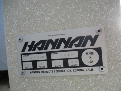 Used HANNAN 320-C Wrapping Machines California US | TNT Industrial #1321839
