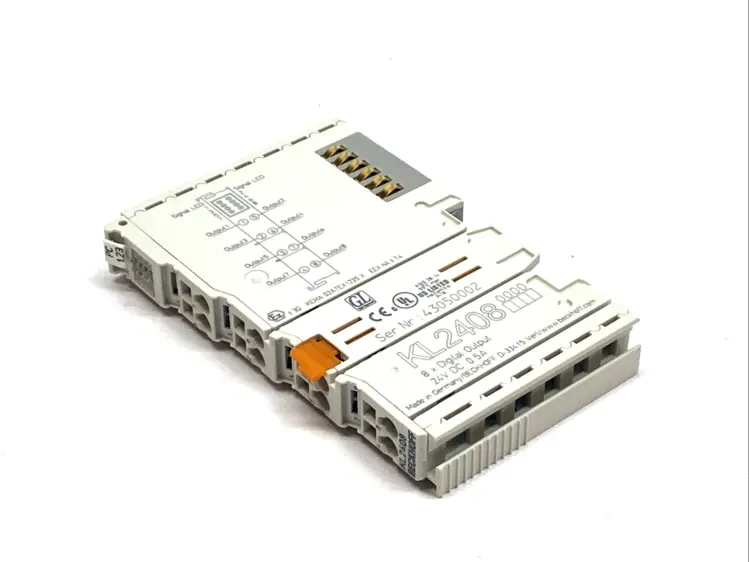 Used BECKHOFF BUS TERMINAL 8‑CHANNEL 24V DC 0.5A DIGITAL OUTPUT MODULE 1‑WIRE PLC Input & Output | Maverick Industrial Sales #1103101