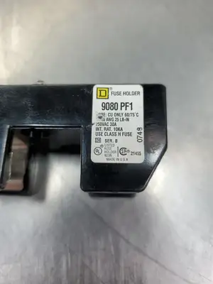 Used Square D 9080 PF-1 Series B Class H Fuse Holder Fuse Accessories | Palmetto Automation #1155984