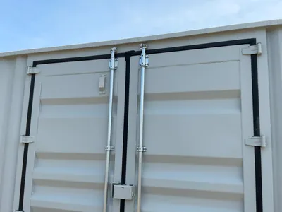 2026 40’L x 8’W x 9’ 6”T High Cube Shipping/Ground Container, swing doors on one end and four sets o...