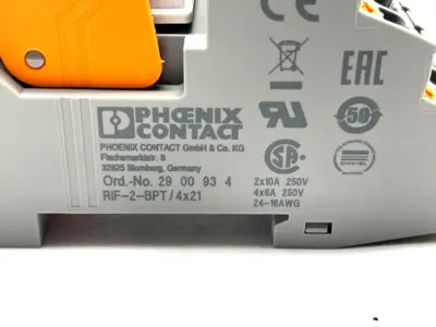 New | in-Stock Phoenix Contact RIF-2-BPT/4X21,REL-IR4/LDP- 24DC/4X21 Relays & Switches Michigan US | Maverick Industrial Sales #1495847