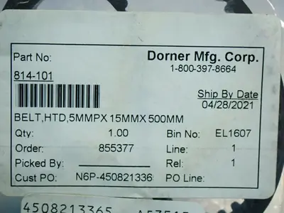 New | in-Stock DORNER 814101 Miscellaneous MRO Ohio US | HGR 24 #916517