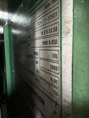 MINSTER P2H-160 Straight Side Presses | Global Machine Brokers, LLC (15)