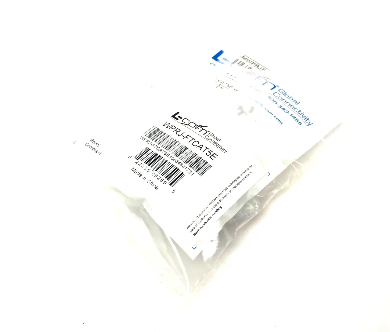NEW L-COM FEED-THROUGH ETHERNET COUPLER IP76 RJ45