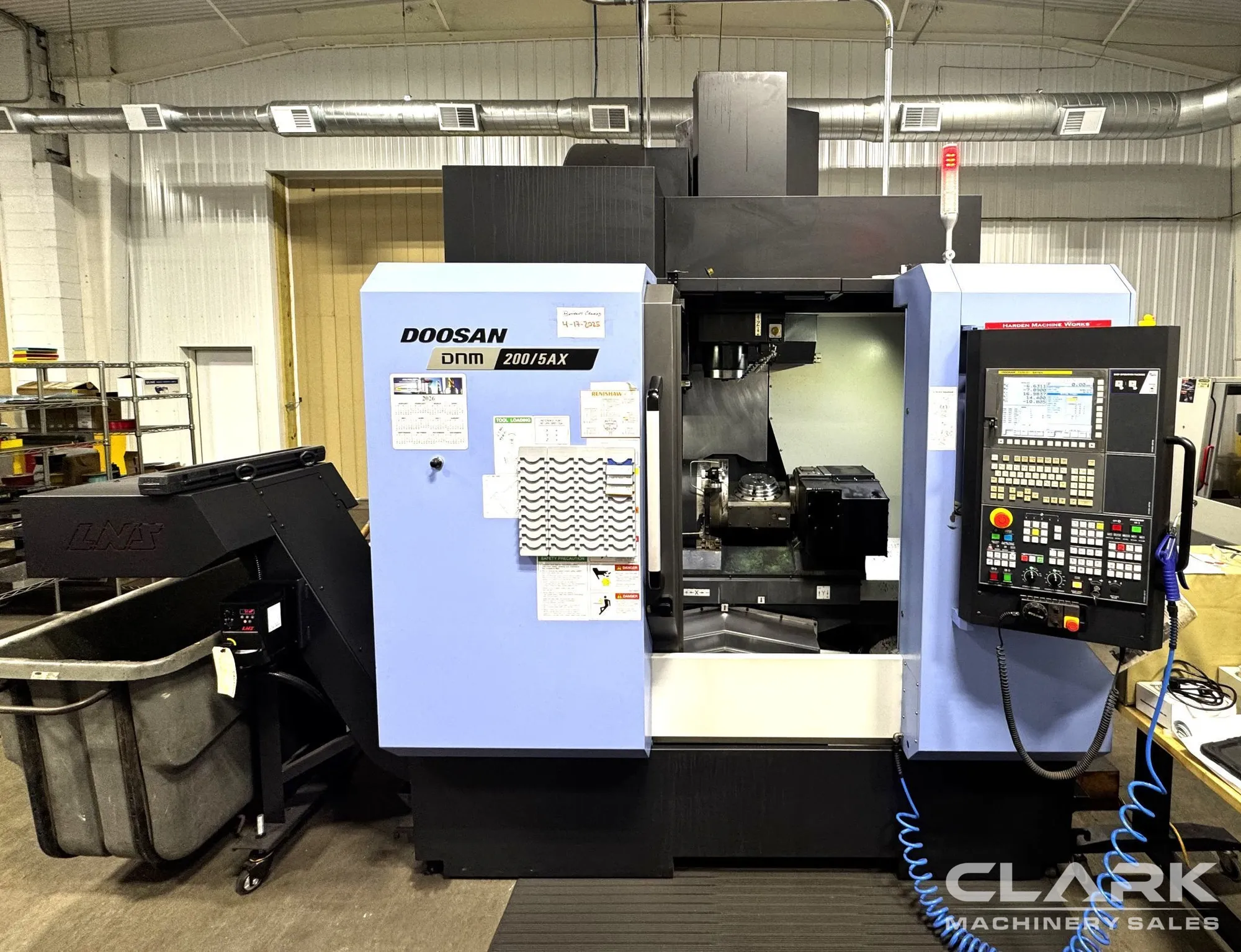 2017 DOOSAN DNM 200/5AX, 5-AXIS, 12000 RPM, 40 ATC, 4000 HOURS