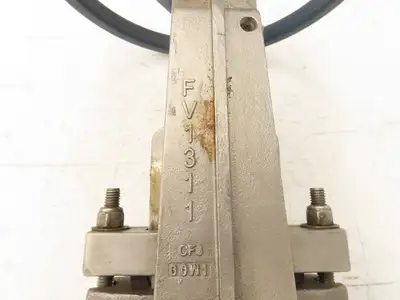 ITT Fabri-Valve C67 3" Stainless Knife Gate Valve Lug Style Rubber Seat