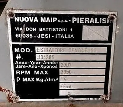 (5) Pieralisi Jumbo 3 containerized decanter centrifuges, 414/304SS.