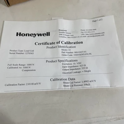 USED Honeywell 060-E427-01