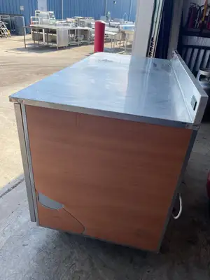 New | in-Stock Duke Used 60" Duke RBC-60M Refrigerated Work Top 2 Door Back Counter 120V - SG Worktop Refrigerators Illinois US | Falcon Restaurant Supply #1375535