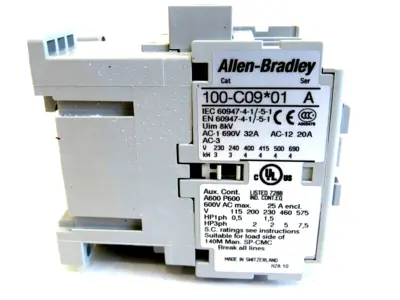 ALLEN BRADLEY 100-C09D01 CONTACTOR SER.A 100C09D01 NEW, SURPLUS