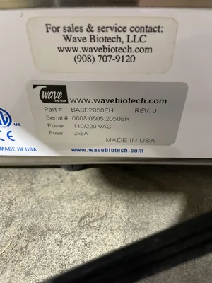Wave Biotech 20/50EH Bioreactor Heated Rocker w/ 50L LoadCell