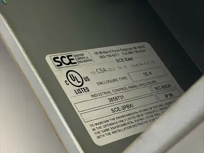 SCE-2PBXI | Saginaw Control  Pushbutton Enclosure  6 x 4 x 4.75" - Used