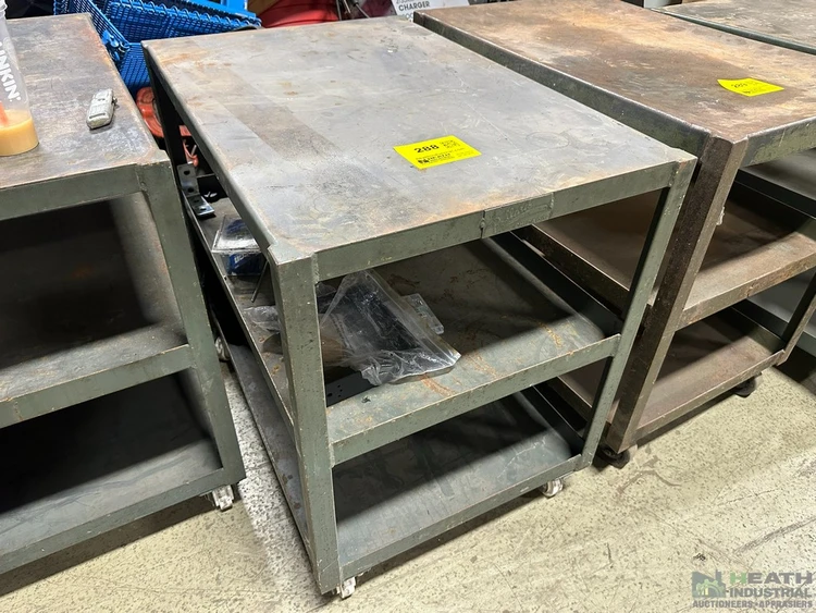 Used _UNKNOWN_ POLLARD STEEL PORTABLE CART 36 IN X 24 IN X 33 IN Maintenance Carts Illinois US | Heath Industrial Auction Services #1549913