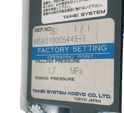 NEW TAIHEI SZ035BL24 PRESSURE SWITCH 24V