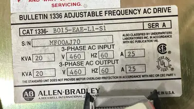 Used Allen-Bradley 1336-B015-EAE-L1-S1 Variable Speed Drives | Palmetto Automation #1149019