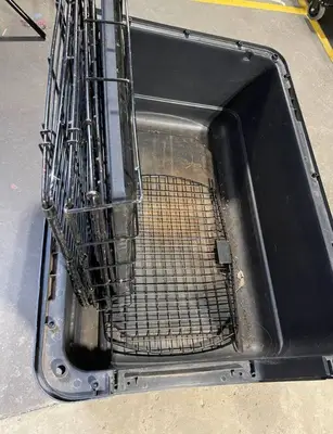 Plastic Storage Tote Bin with Metal Wire Rack Insert - Large Capacity
