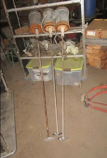 Mixer, Agitator, 3 HP, S/st, 3/4" Dia Shaft x 60" L (2) #S739495