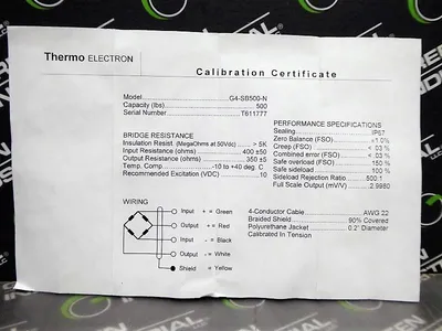 Thermo Electron G4-SB500-N Load Cell 500 Pound Capacity New NIB