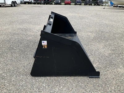 Used TOMAHAWK 78" SNOW/ MULCH BUCKET Skid Steer Buckets Michigan US | Miedema Asset Management Group #1341023