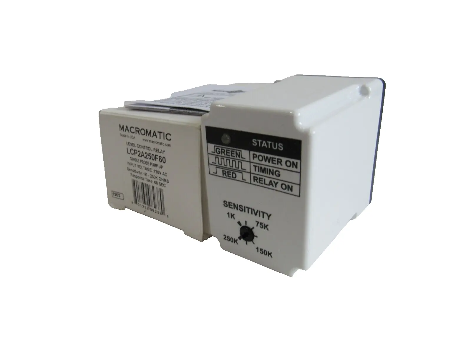 NEW MACROMATIC LCP2A250F60 LEVEL CONTROL RELAY 120V