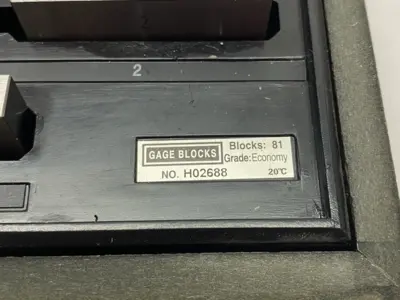 USED PROCHECK RECTANGULAR GAGE BLOCK SET, ECONOMY GRADE 0.05 TO 4