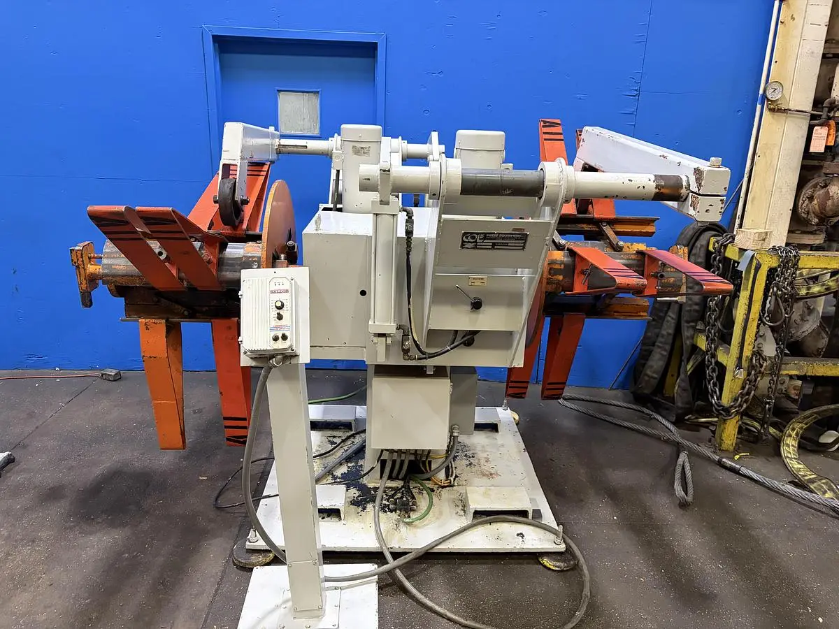 USED COE 4000 LBS DOUBLE MOTORIZED UNCOILER CPR-DE 4-18
