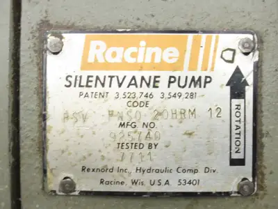 Used RACINE _UNKNOWN_ Hydraulic Pumps Indiana US | Arrow Industrial #1249796