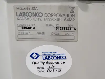 NEW LABCONCO 4863010