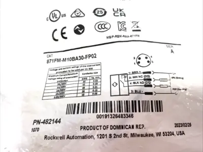 New | in-Stock Allen-Bradley Ser. A Miniature Rectangular Inductive Sensor Proximity Sensors Michigan US | Maverick Industrial Sales #1411537
