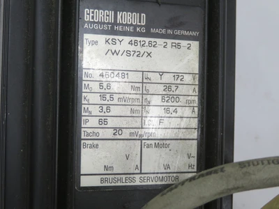 Used GEORGII KOBOLD _UNKNOWN_ Servo Motors Texas US | OCO Industrial #1687467