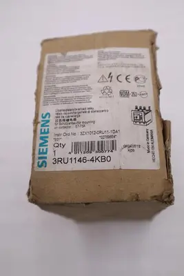 SIEMENS 3RU1146-4KB0 OVERLOAD RELAY 57-75 AMP 1 NO/1 NC SCREW TERMINAL H1048