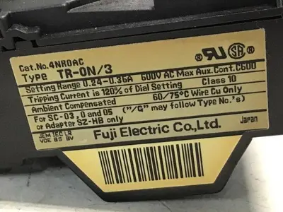 USED FUJI ELECTRIC TR-ON/3 4NROAC
