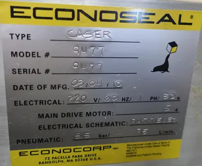 USED ECONOCORP, INC ECONOCASER